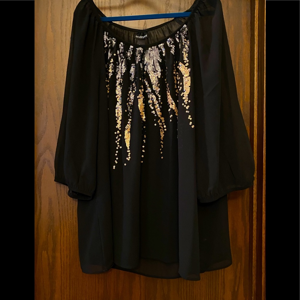 Sheer embellished top
